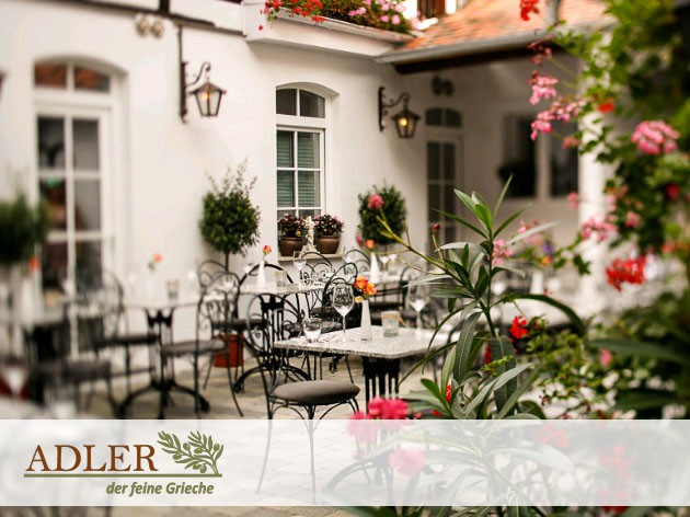 Adler - der feine Grieche: NEU: Die Adler Weinlaube