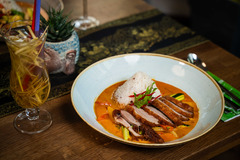 Authentisches thailändisches Curry im thailändischen Restaurant in Nürnberg
