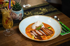 Authentisches thailändisches Curry im thailändischen Restaurant in Nürnberg