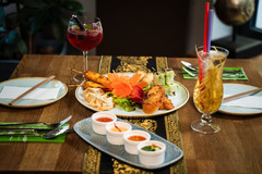 Frisches Thai-Streetfood im thailändischen Restaurant in Nürnberg