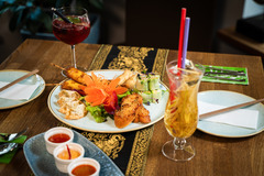 Frisches Thai-Streetfood im thailändischen Restaurant in Nürnberg