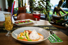 Authentisches thailändisches Curry im thailändischen Restaurant in Nürnberg