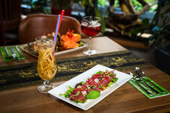 Frisches Thai-Streetfood im thailändischen Restaurant in Nürnberg