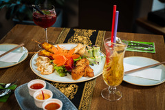 Frisches Thai-Streetfood im thailändischen Restaurant in Nürnberg