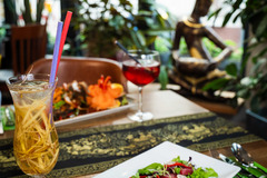 Frisches Thai-Streetfood im thailändischen Restaurant in Nürnberg