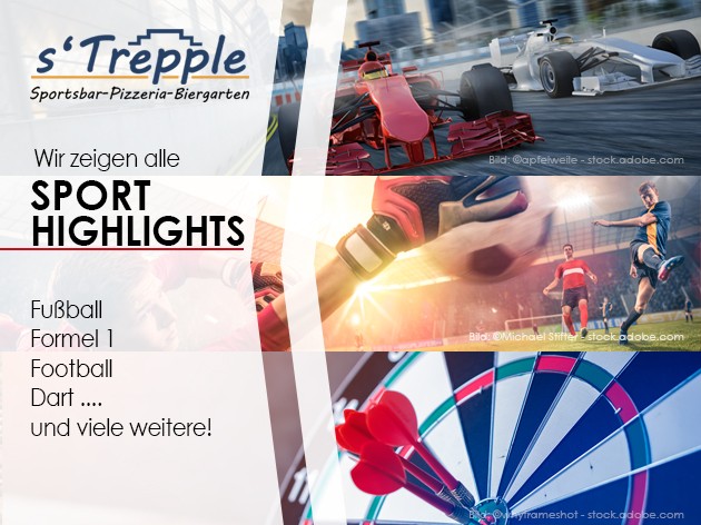 s'Trepple Sportbar: Bei uns gibt es...