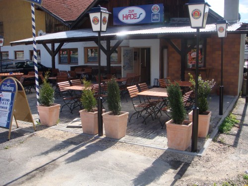Zum Hades: Unsere Terrasse