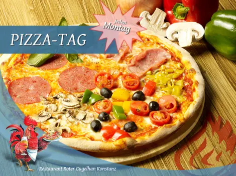 Am  Montag*  ist Pizza-Tag