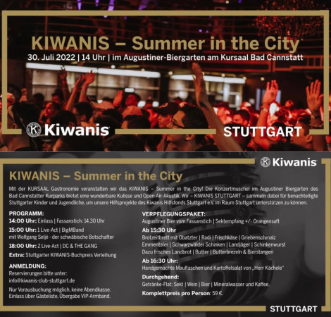 KIWANIS – Summer in the City
