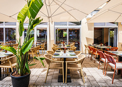 Mauritius Restaurant Esslingen, Terrasse