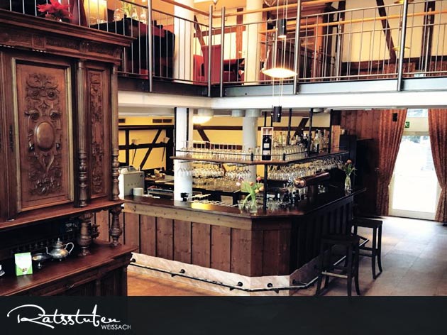 Ratsstuben Restaurant-Gasthaus Weissach: Der Gastraum in den Ratsstuben Weissach