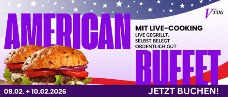 American Buffet mit Live-Cooking