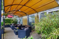 Terrasse von den Zimmern 9 und 10