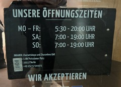 Öffnungszeiten