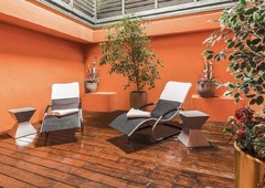Sauna relaxing area