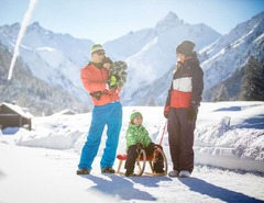 Family sledding