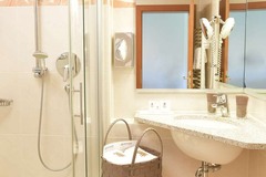 Deluxe double room bathroom