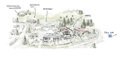 Overview Hotel, Sports Park, EVENTSCHEUNE, and Apartments