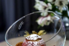 Plate with desert