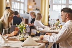 Couple in the restaurant