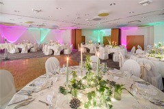 ballroom in the evening