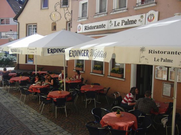 Ristorante "Le Palme" Ellwangen: Der Biergarten - Außenbereich