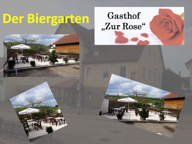 Gasthof "Zur Rose": Der Biergarten