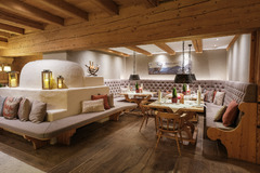 Innenraum des Restaurants.