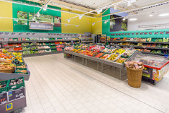 Obst- und Gemüseabteilung