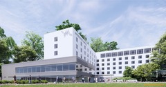 Rendering Außenansicht Mercure Parkhotel Mönchengladbach