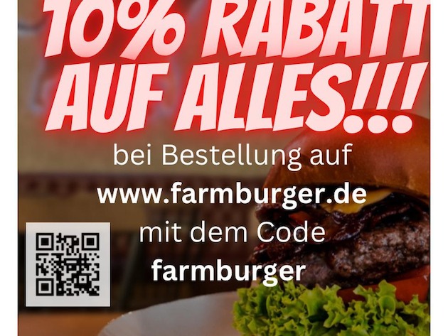 Farmburger ( Gutschein "farmburger" online 10% auf: Farmburger ( Gutschein "farmburger" online 10% auf alles )