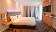 Premier Inn Mannheim City Centre hotel accessible room with lowered bed