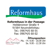 Reformhaus in der Passage · 91564 Neuendettelsau · Heilsbronner Str. 4