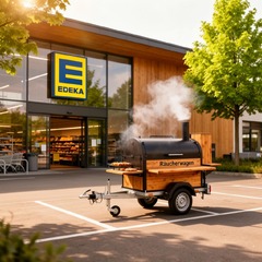 Flammlachs vom Räucherwagen