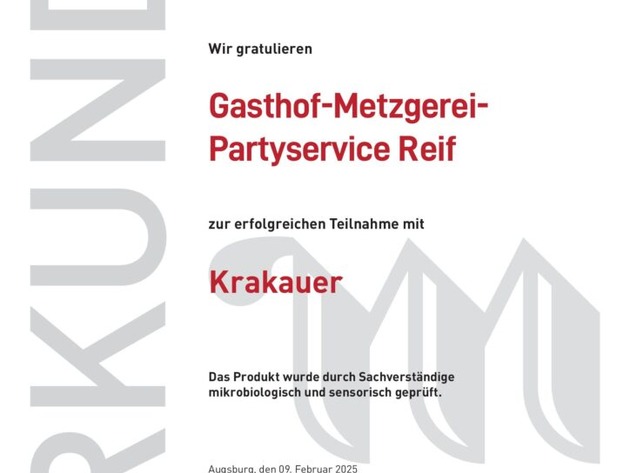 Metzgerei & Partyservice Reif