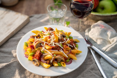 MUNDFEIN vegane Pasta Vaike mit pflanzlichem Hackfleiisch von Redefine Meat