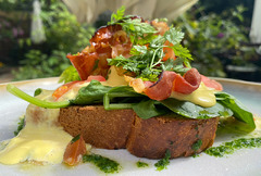 Egg Benedict mit Bacon