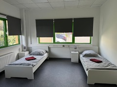 Beispielhaftes Schalfzimmer der Work&Stay GmbH.