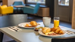 Frühstück in der Raststätte
