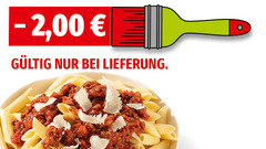 MUNDFEIN Aktion "Streichpreise": Pasta Bolognese bei Lieferung zum reduzierten Preis