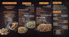 Auszug aus der Soi1 Speisekarte: Thai Streetfood, gebratene Nudeln, Reisgerichte und Vorspeisen – asiatisches Essen bestellen in Ulm & Neu-Ulm.