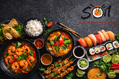 Asiatisches Essen von Soi1 in Ulm mit Sushi, Thai Curry und frischen Zutaten