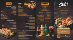 Sushi Auswahl bei Soi1: Maki, Nigiri, Inside-Out Rolls, Bowls sowie Desserts und Getränke – Sushi bestellen in Ulm & Neu-Ulm.