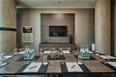 Kanzlerbungalow Conference Room at Radisson Blu Hotel Bonn with modern design and natural daylight.