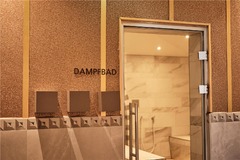 Entrance to the steam room in the wellness area
