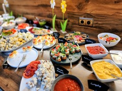 Büfee des Salatbar im Barberino Restaurant