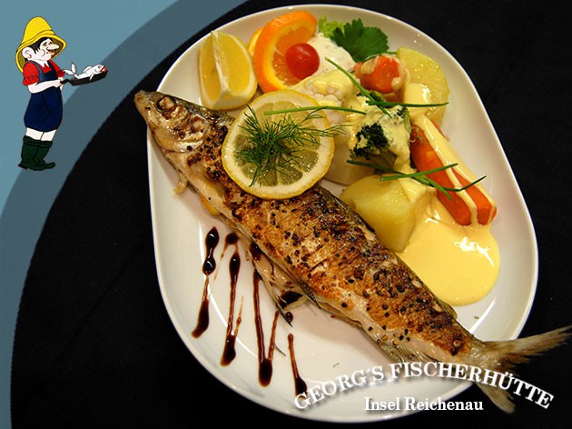 Georg's Fischerhütte Fischrestaurant: Seefisch-Delikatessen, frisch vom Fischer