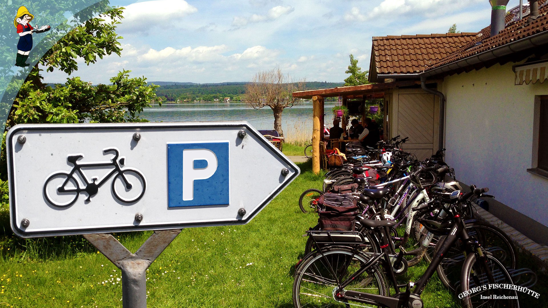 Georg's Fischerhütte, Konstanz-Reichenau - Fahrradfahrer herzlich willkommen!